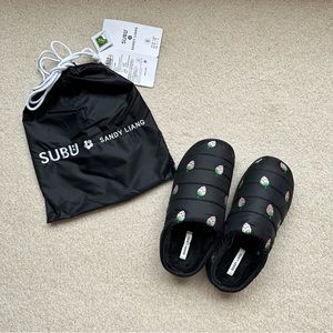 NWT Sandy Liang x Subu in White Strawberry Size 6-7